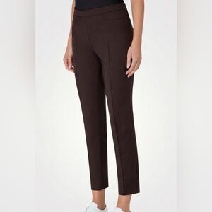 Akris Punto Brown Cotton Ankle Oant Trousers Size 4